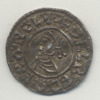 Aethelred II coin Last Short Cross type obverse