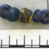 Glass beads from child's grave
