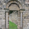 Surviving wall and doorway of St Paul's monastery